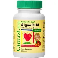 ChildLife Algues DHA avec Vitamine A &amp; Lutéine (60 capsules)