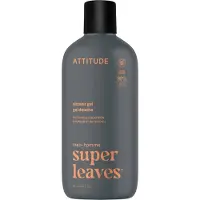 ATTITUDE Super Leaves Men Shower Gel gel de douche pour homme Patchouli & Bourbon 415 ml