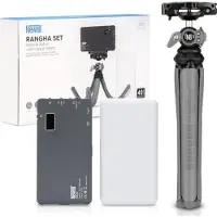 Newell Rangha RGB-W LED Set avec diffuseur et trépied NL4267 (éclairage de studio, Lumière vidéo), Lumière continue, Noir