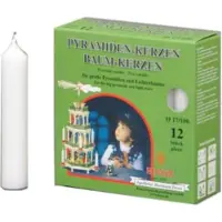 Knox Bougies pyramidales 17/100 - blanc 12 pcs. (12 pcs)