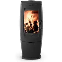 Supra Poêle à bois fonte 10kw noir - - 117322 - zoe