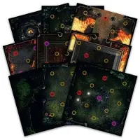 Steamforged Games - Dark Souls : Le Jeu de Plateau - Ensemble de tuiles Bassin de la Racine Sombre et Donjon de Fer - ENG Edition