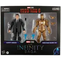 Marvel Figurine - - Iron Man 3 - Happy Hogan et Iron Man Mark XXI - 15cm - Accessoires