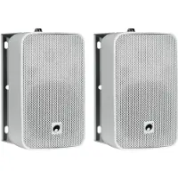 Omnitronic ODP-204T set d'enceintes d'installation 4 pouces 100 volts, blanc