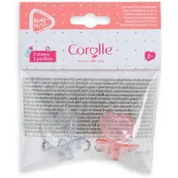 Corolle - Sucette de poupe en forme de cur pour poupes de 14 17 pouces, paquet de 2 transparent/rose (140370)