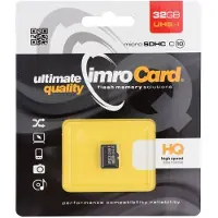 IMRO CARTE MEMOIRE microSD 32GB sans adaptateur SD classe 10 UHS