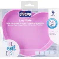 Chicco Assiette Coeur en Silicone pour Filles