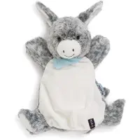 Kaloo Les Amis Donkey Puppet Puppet 30 Cm Blanc,Gris 0-24 Months Enfants