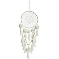 Atmosphera Déco murale Attrape Rêves Pompons H 56 cm