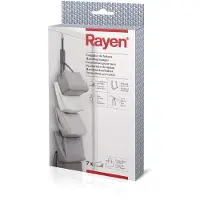 SmartaSaker Cintre de sac Pour armoire ou porte 7 crochets avec velcro 7,5 x 95 cm