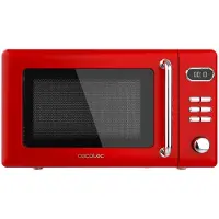 Cecotec Micro-ondes Digital avec Grill Proclean 5110 Retro Beige. 20 L, 700 W en 5 niveaux, minuterie jusqu'à 60 min
