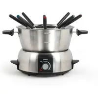 Livoo Appareil à fondue électrique, Set à fondue, Gris