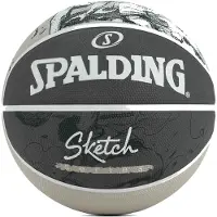 Spalding Ballon De Basket Sketch Jump Sz7 Rubber Basketball Gris Anthracite Foncé