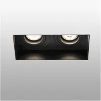 Faro Lampe à encastrer HYDE à 2 flammes GU10 noire