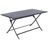 Hespéride Table Pliante Rectangulaire Azua - 6 Places - Graphite