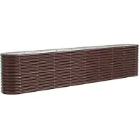 vidaXL -Pflanzer 332x40x68 cm Pulver -Stahlbraun