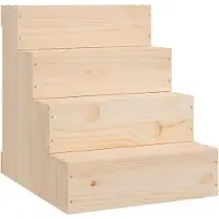 vidaXL Escalier pour animaux de compagnie 40 x 49 x 47 cm en bois massif de pin