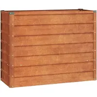 vidaXL Lit surélevé rouillé 100x40x77 cm acier corten