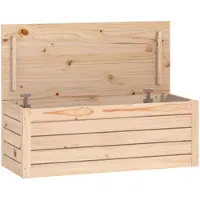 vidaXL Coffre 89x36,5x33 cm pin massif