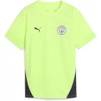 Puma Manchester City Fc 25/26 Training Junior Short Sleeve T-shirt Vert 7-8 Years Enfants