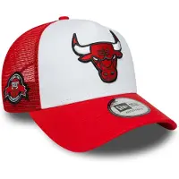 New Era Nba Chicago Bulls Side Patch 9 Forty Aframe Trucker Cap Rouge