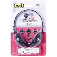 Trevi HTV 636, Casque, bandeau, noir, bouton rotatif, 5 m, TV