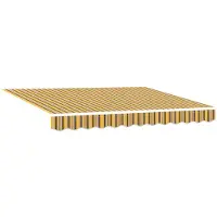 vidaXL Store à rallonge multicolore 300 x 250 cm en tissu et aluminium