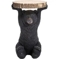 Kare design Table d'appoint Animal Ours noir