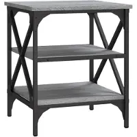 vidaXL Table d'appoint Sonoma gris 40x42x50 cm Bois d'ingénierie