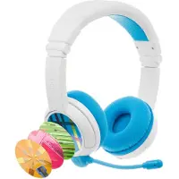 BuddyPhone Casque pour enfants Homeschooling Bluetooth Bleu - Microphone