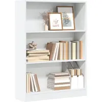 vidaXL Bibliothèque blanc 80x24x109 cm bois d'ingénierie