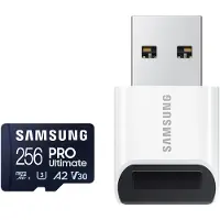 Samsung MicroSDXC PRO Ultimate 256 Go 130 Mo/s + Lecteur USB