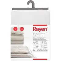 Rayen - Sacs sous vide pour vêtements. Housses de rangement sous vide pour les vêtements. Paquet de 2 sacs (80 x 100 cm et 90 x 130 cm). Transparent
