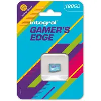 Integral Gamer's Edge - Carte mémoire flash (adaptateur microSDXC vers SD inclus(e)) - 128 Go - Video Class V30 / UHS-I U3 - microSDXC UHS-I U3