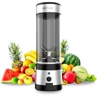 Cecotec , mixeur portable individuel pour smoothies, modèle WanderlustMix, alimenté par USB. 126W, compact, avec un récipient de 400 ml
