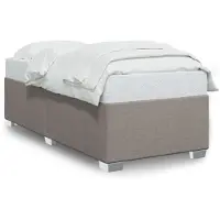 vidaXL Cadre de lit sans matelas Taupe 90x190 cm Tissu