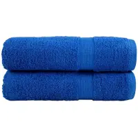 vidaXL Essuie-mains de qualité supérieure SOLUND 2 pcs bleu 600 g/m²