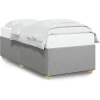vidaXL Cadre de lit sans matelas gris clair 80x200 cm Tissu