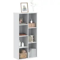 vidaXL Bibliothèque blanc 50x25x105 cm bois d'ingénierie