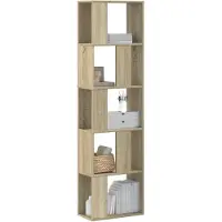 vidaXL Bibliothèque 5 niveaux chêne sonoma bois d'ingénierie