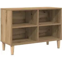 vidaXL Meuble TV en chêne Artisan, 69,5 x 30 x 50 cm, aggloméré