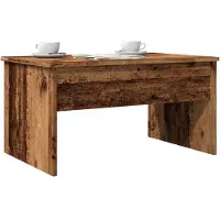 vidaXL Table basse imitation vieux bois 80x50,5x41,5 cm Bois composite