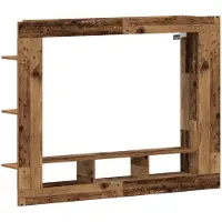 vidaXL Armoire TV murale vieux bois 152 x 22 x 113 cm Bois composite