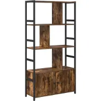 vidaXL Étagère Chêne fumé 80 x 30 x 155.5 cm Bois d'ingénierie