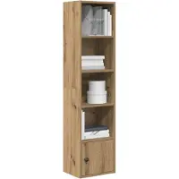 vidaXL Bibliothèque chêne artisanal 31x24x127 cm bois d'ingénierie