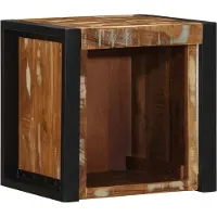 vidaXL Table de chevet multicolore 40x35x40 cm bois de récupération