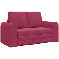 vidaXL Canapé-lit vin rouge 148 x 71 x 83 cm velours