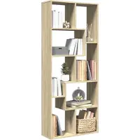 vidaXL Étagère séparatrice de pièce chêne sonoma 67x25x161,5 cm