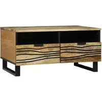 vidaXL Table basse - 80 X 54 X 40 Cm - Bois de manguier durable Lumarko !