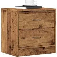 vidaXL Table de chevet vieux bois 40x30x40 cm bois d'ingénierie